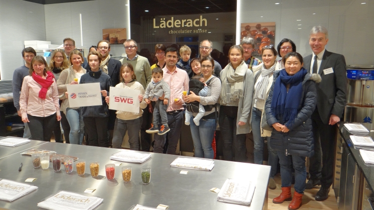 Newcomer-Gruppenbild im Schoggi-Workshop von Läderach