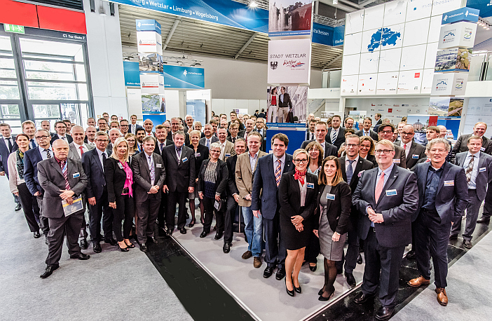 Gruppenbild der Mittelhessen auf der Expo Real 2015